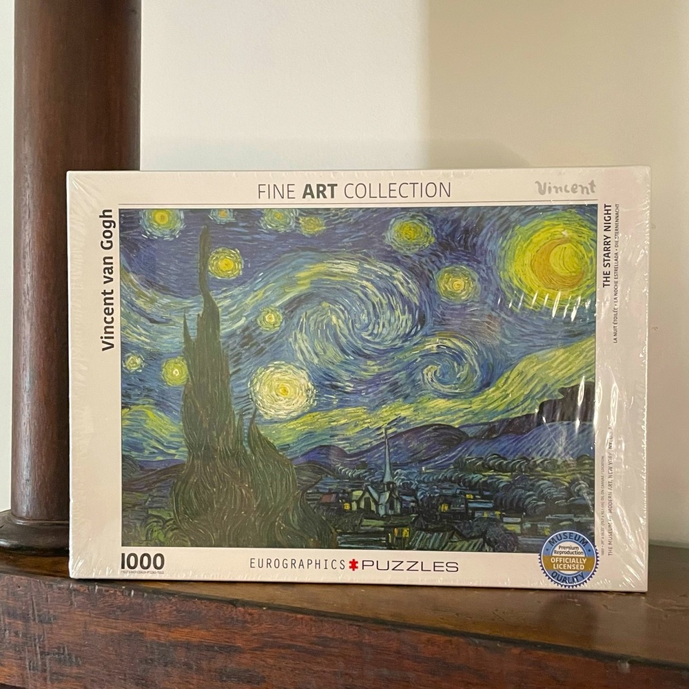 NWT Vincent Van Gogh The Starry Night 1000 Piece Puzzle